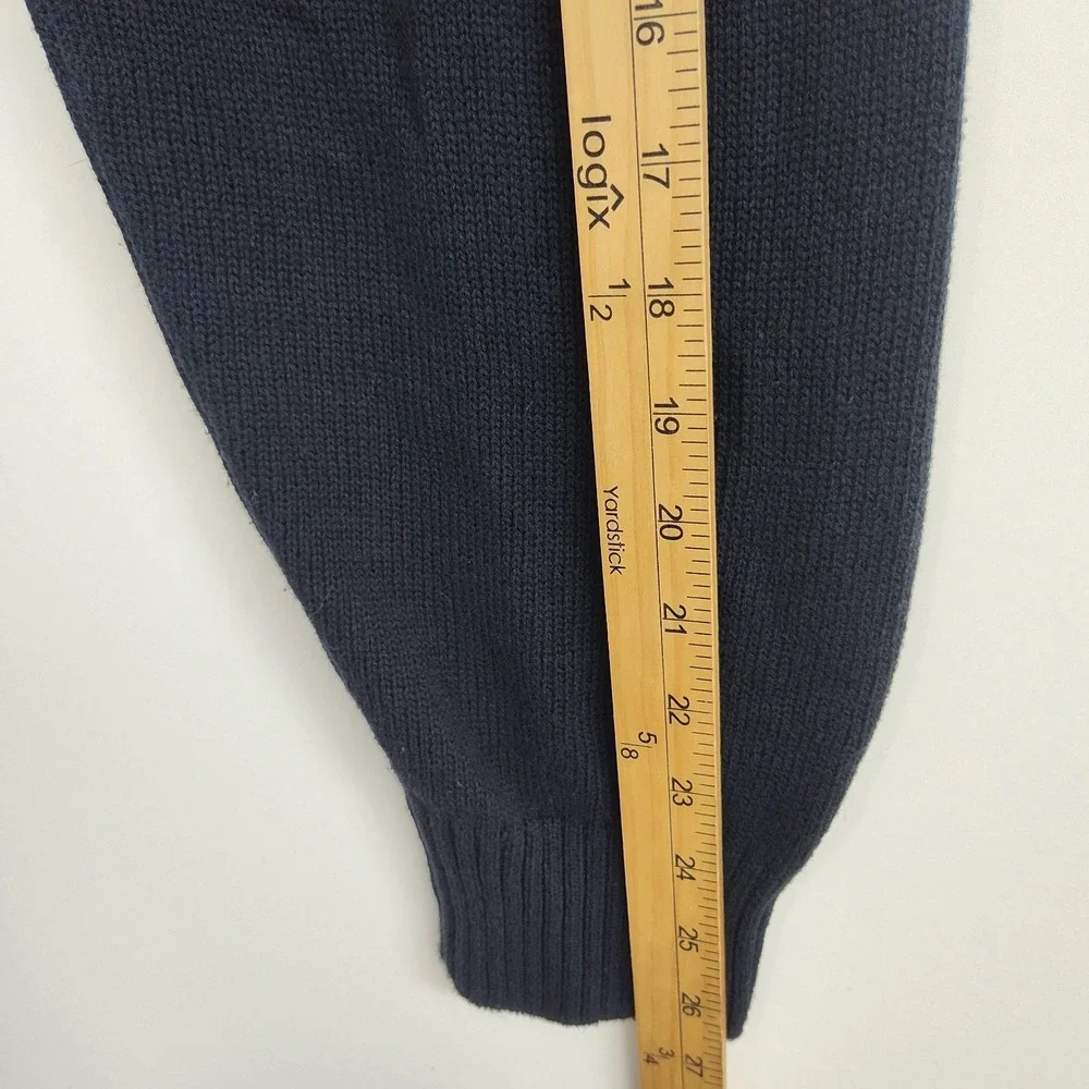 Weatherproof Vintage 1/4-Zip Sweater Men's XXL Nordic Blue/Cream Holiday Sweater